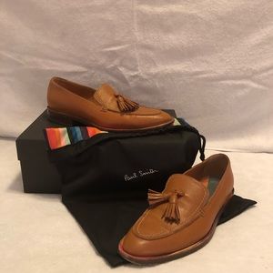 Paul Smith Women’s tan leather ‘alexis’ loafers